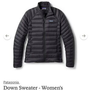 Patagonia Women’s Down Sweater Black Size XS no flaws